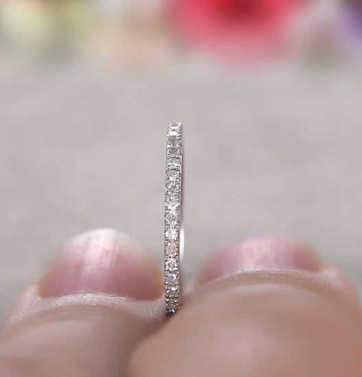 Anillo de compromiso de boda con diamantes de imitación para mujer