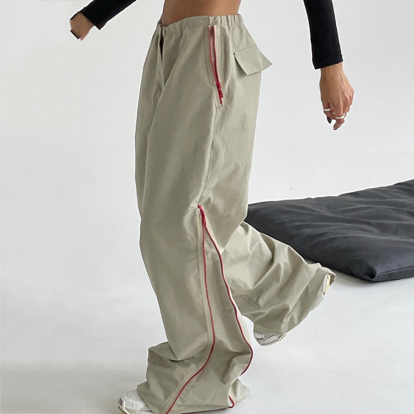 Pantalones holgados a juego para mujer