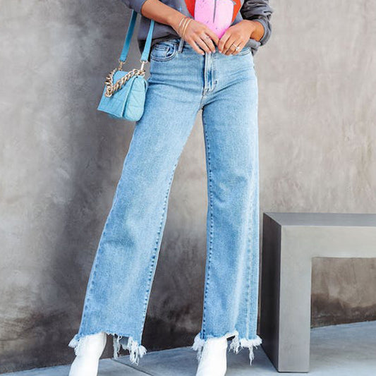 Pantalones casuales de moda con borlas para mujer