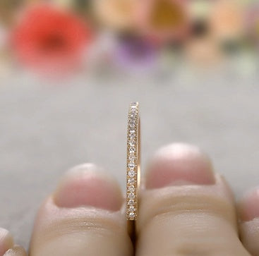 Anillo de compromiso de boda con diamantes de imitación para mujer 