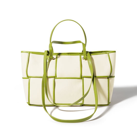 Bolso de lona tejida de moda para mujer
